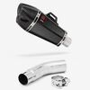 Lextek Carbon Fibre XP13C 210mm Exhaust with Link Pipe for Suzuki GSR750 (11-16)