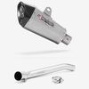 Lextek Stainless Steel XP10 Matt Exhaust 210mm with Link Pipe for Suzuki GSXR 1000 (07-08)