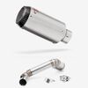 Lextek Stainless Steel CP1 Matt Carbon Tip Exhaust 150mm with Link Pipe