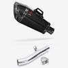 Lextek Carbon Fibre XP8C Exhaust 210mm with Link Pipe for Honda CBF600 F N (04-07)