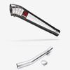 Lextek Stainless Steel MP4 Megaphone Exhaust 300mm with Link Pipe for Suzuki GSF 600 Bandit (95-06)