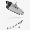 Lextek Stainless Steel XP10 Matt Exhaust 210mm with Link Pipe for Suzuki GSF 600 Bandit (95-06)