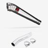 Lextek Stainless Steel MP4 Megaphone Exhaust 300mm with Link Pipe for Suzuki GSXR 600/750 (08-10)