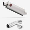 Lextek Stainless Steel OP1 Matt Exhaust 350mm with Link Pipe for Suzuki GSXR 600/750 (11- )