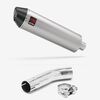 Lextek Brushed Stainless Steel RP1 400mm Exhaust with Link Pipe for Suzuki GSXR 600/750 (11- )