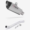 Lextek Stainless Steel XP10 Matt Exhaust 210mm High Level with Link Pipe