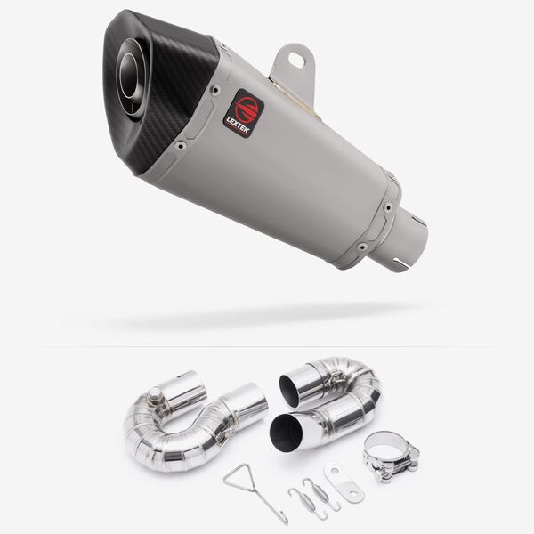 Lextek Matt Stainless Steel XP10 210mm Exhaust with Link Pipe for Honda CBR1000 RR (08-13)