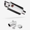 Lextek Stainless Steel YP4 Stubby Exhaust 200mm with Link Pipe for Kawasaki ER-6N ER-6F (06-11)
