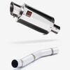 Lextek Stainless Steel YP4 Stubby Exhaust 200mm with Link Pipe for Kawasaki Z750 (07-12)