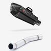 Lextek Carbon Fibre XP13C Exhaust 210mm with Link Pipe for Kawasaki Z750 (07-12)
