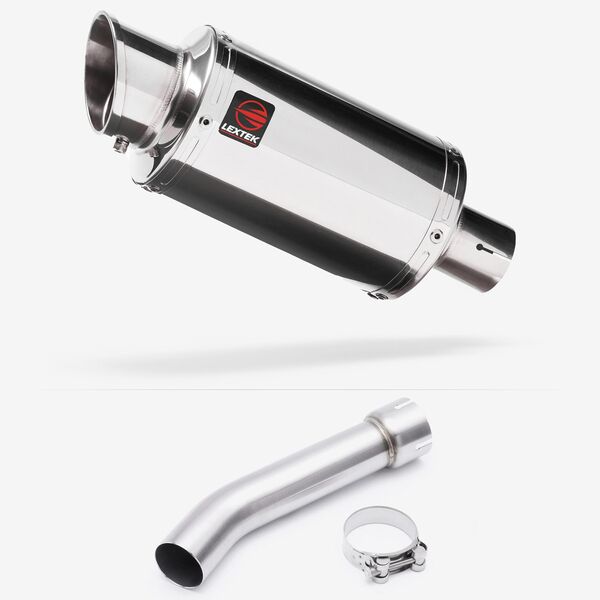 Lextek YP4 S/Steel Exhaust with Link Pipe for Yamaha FZ1 (06-15)