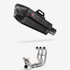 Lextek Carbon Fibre XP13C Exhaust System 210mm Low Level for Yamaha MT-09 (13-20)