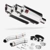 Lextek Stainless Steel YP4 Stubby Exhaust 200mm with Link Pipe for Yamaha YZF R1 (09-14)