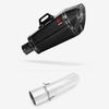 Lextek Carbon Fibre XP8C Exhaust 210mm with Link Pipe for BMW F800 GS (08-19) GT (13-19)