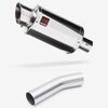 Lextek Stainless Steel YP4 Stubby Exhaust 200mm with Link Pipe for Kawasaki ZX-10R Ninja (08-10)