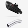 Lextek Carbon Fibre XP8C 210mm Exhaust with Link Pipe for Kawasaki ZX-10R Ninja (08-10)