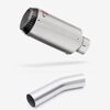 Lextek Stainless Steel CP1 Matt Carbon Tip Exhaust 150mm with Link Pipe