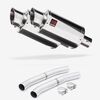 Lextek Stainless Steel YP4 Stubby Exhaust 200mm with Link Pipes