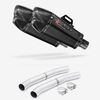 Lextek Carbon Fibre XP13C Exhaust 210mm with Link Pipes for Suzuki GSX 1300 R Hayabusa (08-17)