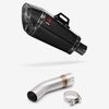 Lextek Carbon Fibre XP8C Exhaust 210mm with Link Pipe for Suzuki SV650 (03-15)