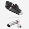 Lextek Carbon Fibre XP13C 210mm Exhaust with Link Pipe for Suzuki SV650 (03-15)