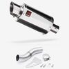 Lextek Stainless Steel YP4 Stubby Exhaust 200mm Low Level with Link Pipe