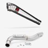Lextek Polished Stainless Steel MP4 300mm Exhaust with Link Pipe for Triumph Tiger 1050 (07-12)