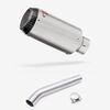 Lextek Stainless Steel CP1 Matt Carbon Tip Exhaust 150mm with Link Pipe