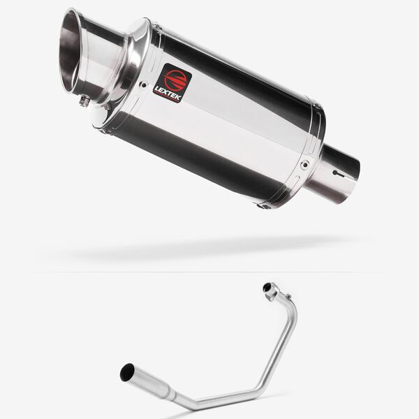 Lextek YP4 S/Steel Stubby Exhaust System 200mm for Lexmoto Venom / Viper 125