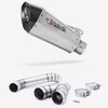 Lextek Stainless Steel XT10 Matt Hexagonal Exhaust 210mm with Link Pipe for BMW S1000RR (10-11)