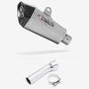 Lextek Stainless Steel XP10 Matt Exhaust 210mm with Link Pipe for BMW R 1200 GS (13-18)