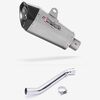Lextek Stainless Steel XP10 Matt Exhaust 210mm with Link Pipe for Kawasaki ZX-10R Ninja (17- )