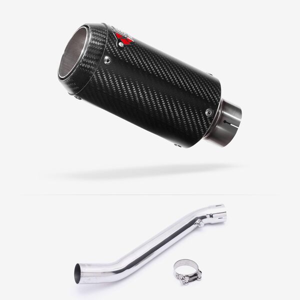 Lextek Carbon Fibre CP8C Exhaust 150mm with Link Pipe for Kawasaki ZX-10R Ninja (17- )
