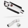 Lextek Stainless Steel YP4 Stubby Exhaust 200mm with Link Pipe for Honda CMX500 Rebel (17-19)