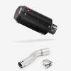 Lextek Carbon Fibre CP8C Exhaust 150mm with Link Pipe for Honda CMX500 Rebel (17-19)