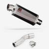 Lextek OP16 Dark Tint Stainless Exhaust 250mm with Link Pipe for Honda CMX500 Rebel (17-19)