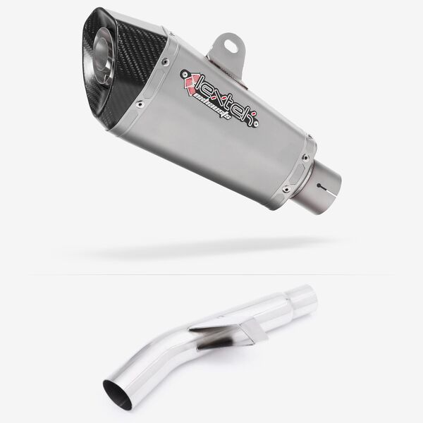 Lextek Stainless Steel XP10 Matt Exhaust 210mm with Link Pipe for Kawasaki Versys 1000 (15-18)