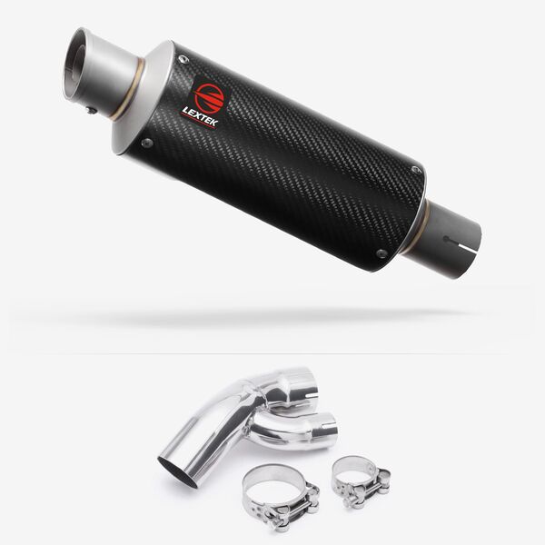 Lextek Carbon Fibre GP8C GP Stubby Exhaust 240mm with Link Pipe for BMW S1000 XR (15-19)