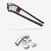 Lextek Polished Stainless Steel MP4 300mm Exhaust with Link Pipe for BMW S1000 XR (15-19)