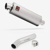 Lextek Matt Stainless Steel OP1 350mm Exhaust with Link Pipe for Honda CB1300 (03-14)