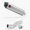 Lextek Brushed Stainless Steel RP1 400mm Exhaust with Link Pipe for Honda CB500 F/X (13-20)
