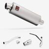 Lextek Stainless Steel OP1 Matt Exhaust System 350mm for Pulse XF250GY (06-15)