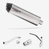 Lextek Stainless Steel RP1 Gloss Oval Exhaust System 400mm for Pulse XF250GY (06-15)