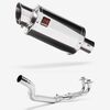 Lextek Stainless Steel YP4 Stubby Exhaust System 200mm for Yamaha T-Max 500 (01-11)