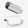 Lextek Stainless Steel CP1 Matt Carbon Tip Exhaust System 150mm for Yamaha T-Max 500 (02-13)