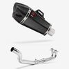 Lextek Carbon Fibre XP13C 210mm Exhaust System for Yamaha T-Max 500 (01-11)