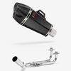 Lextek Carbon Fibre XP13C 210mm Exhaust System for Yamaha T-Max 500/530 (12-17)