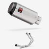 Lextek Matt Stainless Steel CP1 150mm High Level Exhaust System for Yamaha MT-07/XSR 700 (14-22)