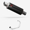 Lextek Carbon Fibre GP8C GP Stubby Exhaust System 240mm for Yamaha YZF-R125 (08-13)