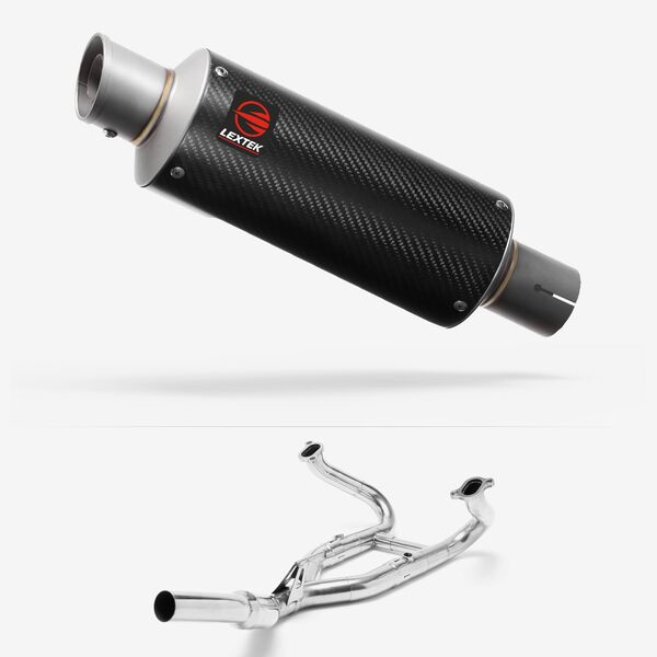 Lextek Carbon Fibre GP8C GP Stubby Exhaust System 240mm